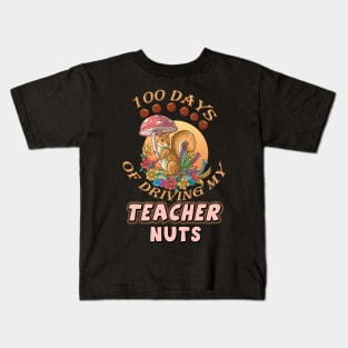 100 Days Of Driving Teacher Nuts Kids T-Shirt